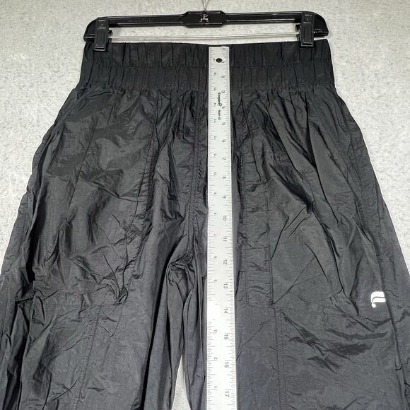 Fabletics Pants Windbreaker Womens Size Small Black Tapered Fit Nylon Pockets - Picture 8 of 14